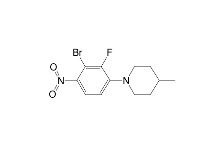 1-(3-Bromo-2-fluoro-4-nitro-phenyl)-4-methyl-piperidine