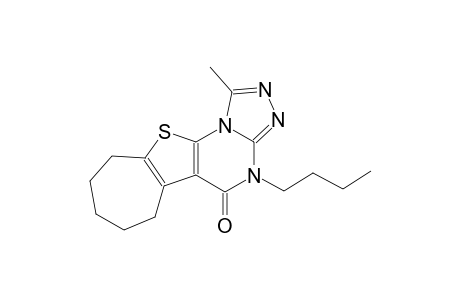 4-butyl-1-methyl-7,8,9,10-tetrahydro-6H-cyclohepta[4,5]thieno[3,2-e][1,2,4]triazolo[4,3-a]pyrimidin-5(4H)-one