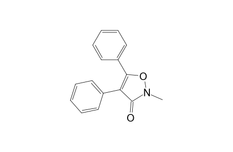 3(2H)-Isoxazolone, 2-methyl-4,5-diphenyl-