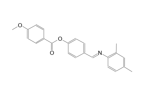 benzoic acid, 4-methoxy-, 4-[(E)-[(2,4-dimethylphenyl)imino]methyl]phenyl ester