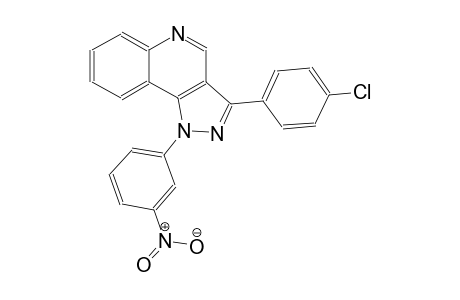 1H-pyrazolo[4,3-c]quinoline, 3-(4-chlorophenyl)-1-(3-nitrophenyl)-