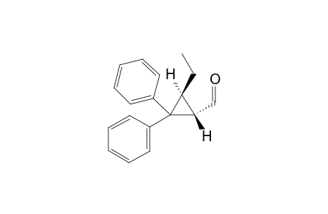(1S,3S)-3-Ethyl-2,2-diphenyl-cyclopropanecarbaldehyde