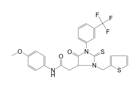 4-imidazolidineacetamide, N-(4-methoxyphenyl)-5-oxo-3-(2-thienylmethyl)-2-thioxo-1-[3-(trifluoromethyl)phenyl]-