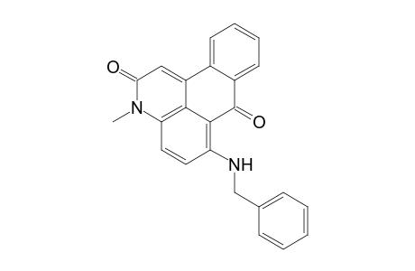 3H-naphtho[1,2,3-de]quinoline-2,7-dione, 3-methyl-6-[(phenylmethyl)amino]-