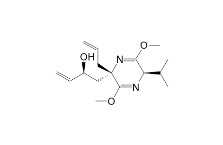 (2R,5S,2'S)-5-(Allyl)-2,5-dihydro-3,6-dimethoxy-5-(2-hydroxy-3-butenyl)-2-isopropylpyrazine