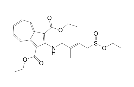 Ethyl 4-[1,3-Bis(ethoxycarbonyl)-2-azulenylamino]-2,3-dimethyl-2-butene-1-sulfinate