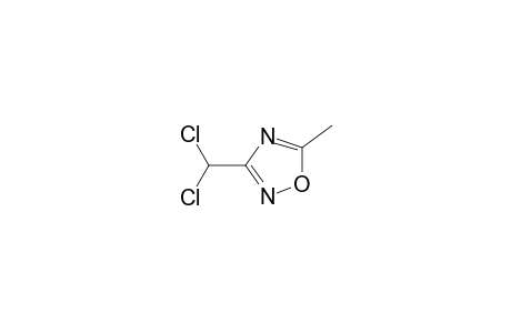3-[bis(chloranyl)methyl]-5-methyl-1,2,4-oxadiazole
