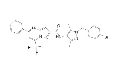 N-[1-(4-bromobenzyl)-3,5-dimethyl-1H-pyrazol-4-yl]-5-phenyl-7-(trifluoromethyl)pyrazolo[1,5-a]pyrimidine-2-carboxamide