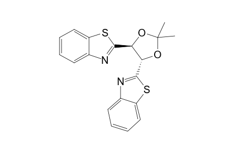 (4R,5R)-4,5-Bis(benzothiazol-2-yl)-2,2-dimethyl-1,3-dioxolane