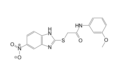 N-(3-methoxyphenyl)-2-[(5-nitro-1H-benzimidazol-2-yl)sulfanyl]acetamide