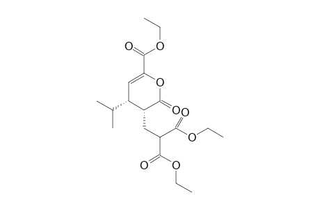 Diethyl 2-(((3R,4R)-6-(ethoxycarbonyl)-4-isopropyl-2-oxo-3,4-dihydro-2H-pyran-3-yl)methyl)malonate