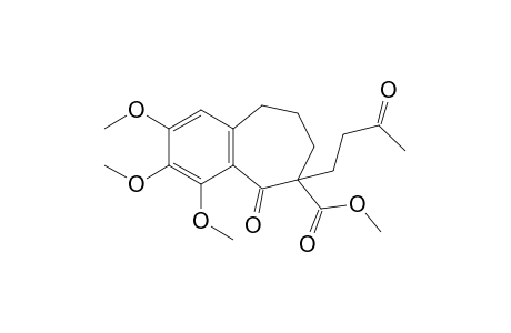 5-oxo-6-(3-oxobutyl)-6,7,8,9-tetrahydro-2,3,4-trimethoxy-5H-benzocycloheptene-6-carboxylic acid, methyl ester