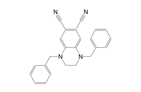 1,4-dibenzyl-1,2,3,4-tetrahydro-6,7-quinoxalinedicarbonitrile