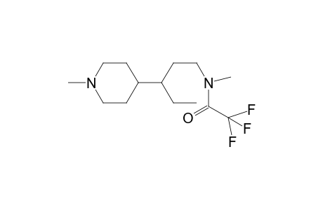 1-Methyl-4-[1-(N-methyl-N-trifluoroacetylaminopent-3-yl)piperidine