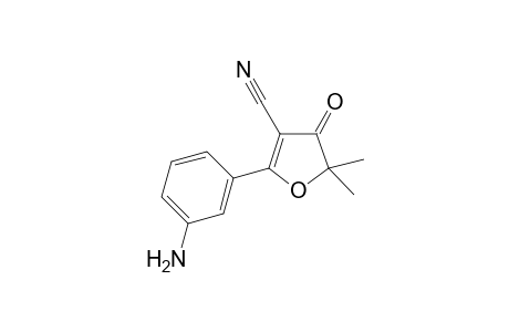2-(3-Aminophenyl)-5,5-dimethyl-4-oxo-4,5-dihydrofuran-3-carbonitrile