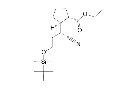 (1S,2R)-2-[(E,1S)-3-(tert-butyl-dimethyl-silyl)oxy-1-cyano-prop-2-enyl]cyclopentane-1-carboxylic acid ethyl ester