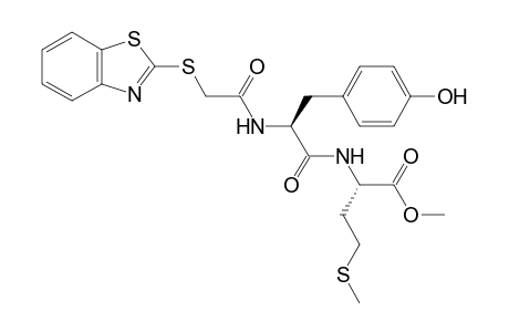 2-Benzothiazolylthioacetyl L-tyrosyl L-methionine methyl ester