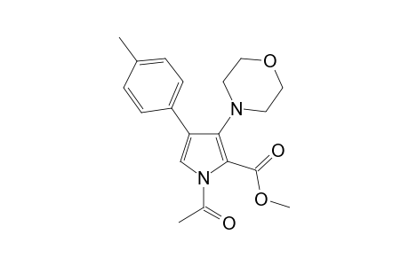 N-Acetyl-4-(4-methylphenyl)-3-morpholinopyrrol-2-carboxylic acid, methyl ester