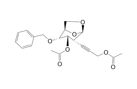 1,6-ANHYDRO-3-O-ACETYL-4-O-BENZYL-2-DEOXY-2-(ACETOXYPROP-1-YNYL)-BETA-D-GLUCOPYRANOSE