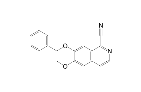 6-Methoxy-7-phenylmethoxy-1-isoquinolinecarbonitrile