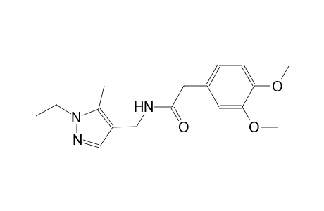 2-(3,4-dimethoxyphenyl)-N-[(1-ethyl-5-methyl-1H-pyrazol-4-yl)methyl]acetamide