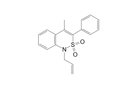 1-allyl-4-methyl-3-phenyl-1H-2,1-benzothiazine, 2,2-dioxide