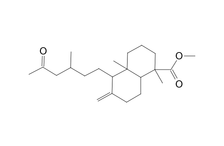 1-Naphthalenecarboxylic acid, decahydro-1,4a-dimethyl-6-methylene-5-(3-methyl-5-oxohexyl)-, methyl ester, [1S-[1.alpha.,4a.alpha.,5.alpha.(R*),8a.alpha.]]-