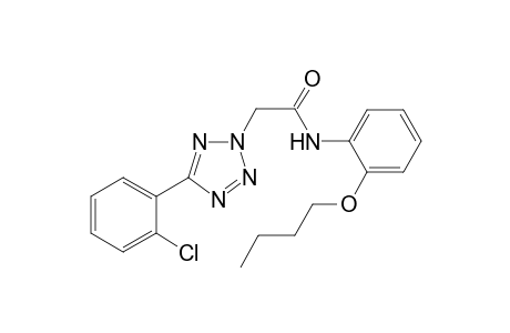 N-(2-butoxyphenyl)-2-[5-(2-chlorophenyl)-1,2,3,4-tetrazol-2-yl]ethanamide