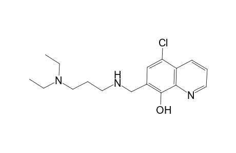 5-Chloro-7-(([3-(diethylamino)propyl]amino)methyl)-8-quinolinol