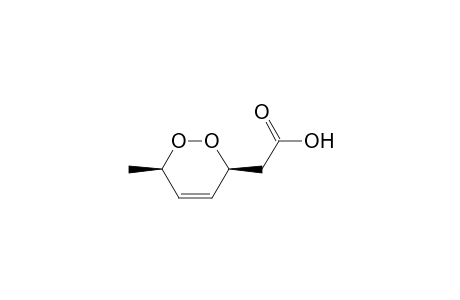 (+-)-((3S,6S)-6-Methyl-3,6-dihydro-[1,2]dioxin-3-yl)-acetic acid