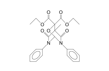 3,3-Bis(ethoxycarbonyl)-4-methyl-6,7-diphenyl-2-oxa-6,7-diaza-bicyclo(2.2.2)octane-5,8-dione