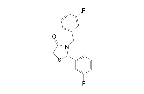 3-(3-Fluorobenzyl)-2-(3-fluorophenyl)-1,3-thiazolidin-4-one