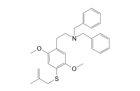 N,N-Dibenzyl-2,5-dimethoxy-4-(beta-methallylthio)phenethylamine