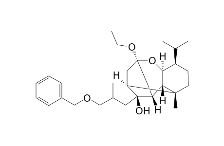 (1S,3R,5R,6R,7R,8R,9R,12R)-6-[3'-Benzyloxy-2'-methylpropyl]-3-ethoxy-12-isopropyl-9-methyl-2-oxatetracyclo[6.4.0.0(3,7).0(5,9)]dodecan-6-ol