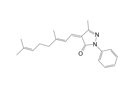 (4Z,2'E)-4-(3,7-dimethyl-2,6-octadienylidene)-5-methyl-2-phenyl-2,4-dihydropyrazol-3-one