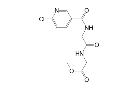 Acetic acid, 2-[[2-[[(6-chloro-3-pyridinyl)carbonyl]amino]acetyl]amino]-, methyl ester