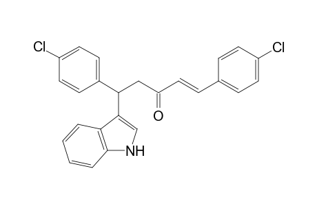 (E)-1,5-bis(4-chlorophenyl)-5-(1H-indol-3-yl)pent-1-en-3-one