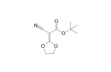 2-cyano-2-(1,3-dioxolan-2-ylidene)acetic acid tert-butyl ester