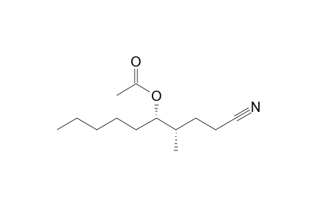 (-)-(4S,5S)-5-Acetoxy-4-methyldecanonitrile isomer