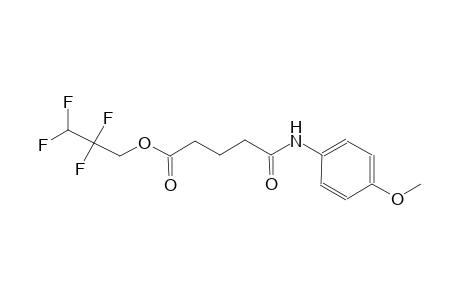 2,2,3,3-tetrafluoropropyl 5-(4-methoxyanilino)-5-oxopentanoate