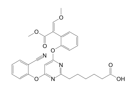 6-(4-(2-Cyanophenoxy)-6-(2-((E)-1-(methoxycarbonyl)-2-methoxyvinyl) phenoxy)pyrimidin-2-yl)hexanoic acid