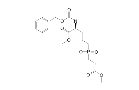 METHYL_(4-S)-3-[((4-(N-BENZYLOXYCARBONYL)-AMINO-4-METHOXYCARBONYL)-BUTYL)-(HYDROXY)-PHOSPHINYL]-PROPANOATE