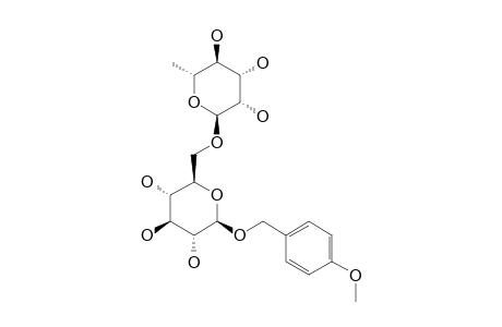 4-METHOXYBENZYL-O-ALPHA-L-RHAMNOPYRANOSYL-(1->6)-BETA-D-GLUCOPYRANOSIDE