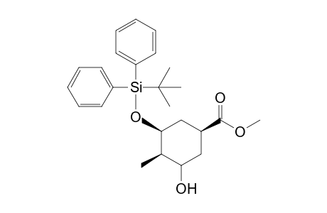 Methyl (1S,3S,4R)-3-[(t-butyldiphenylsilyl)oxy]-5-hydroxy-4-methylcyclohexane-1-carboxylate
