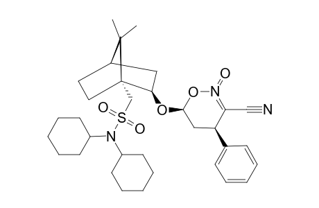(4R,6S)-CIS-6-[(1'S)-10'-(N,N-DICYCLOHEXYLSULFONAMIDE)-ISOBORNEYL]-4-PHENYL-5,6-DIHYDRO-4H-1,2-OXAZINE-3-CARBONITRILE-2-OXIDE
