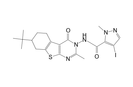 N-(7-tert-butyl-2-methyl-4-oxo-5,6,7,8-tetrahydro[1]benzothieno[2,3-d]pyrimidin-3(4H)-yl)-4-iodo-1-methyl-1H-pyrazole-5-carboxamide