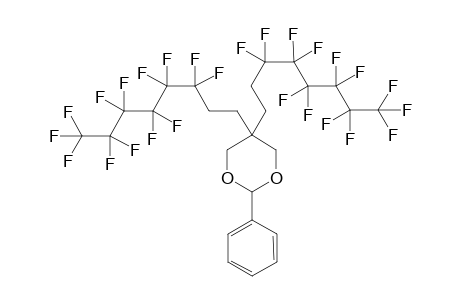 2-Phenyl-5,5-di(3,4,5,6,7,8-tridecafluoroocty)-1,3-dioxacyclohexane