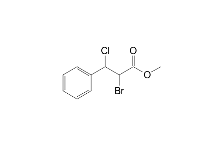 Methyl 2-bromo-3-chloro-3-phenylpropanoate