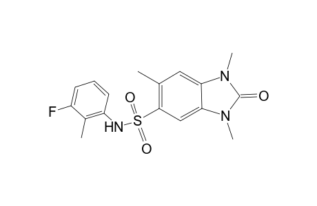 1H-1,3-Benzimidazole-5-sulfonamide, N-(3-fluoro-2-methylphenyl)-2,3-dihydro-1,3,6-trimethyl-2-oxo-