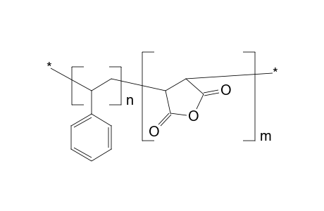 Styrene-maleic anhydride copolymer (70 mol-% styrene units)